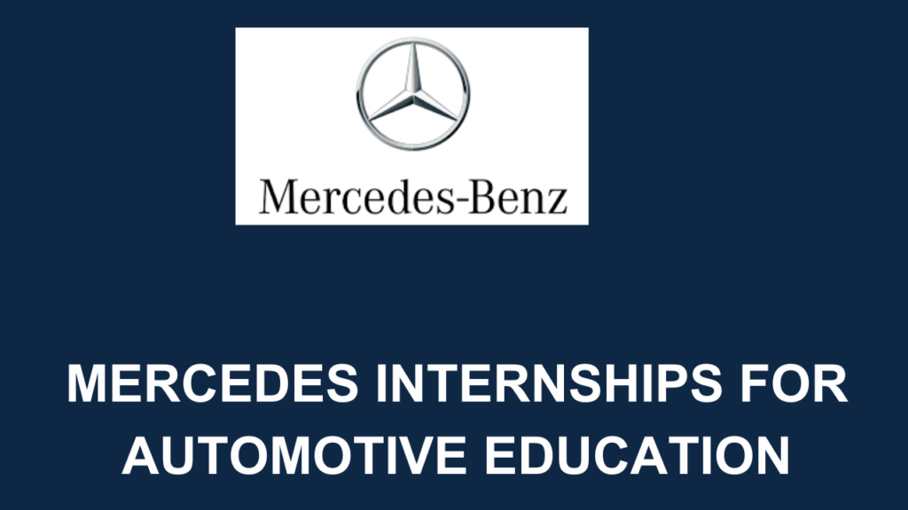 Mercedes Internship